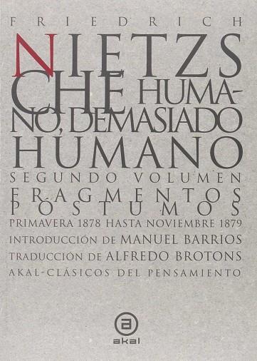 HUMANO, DEMASIADO HUMANO (2 VOL) | 9788446006350 | NIETZSCHE, F.