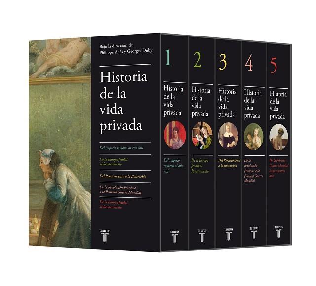 ESTUCHE HISTORIA DE LA VIDA PRIVADA 5 VOLUMENES | 9788430699483 | PHILIPPE ARIES & GEORGES DUBY