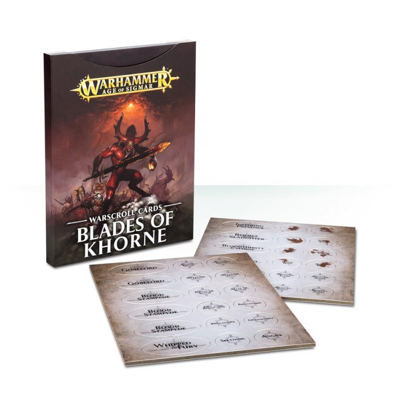 WARSCROLL CARDS: BLADES OF KHORNE (ESP) | 5011921082506 | GAMES WORKSHOP