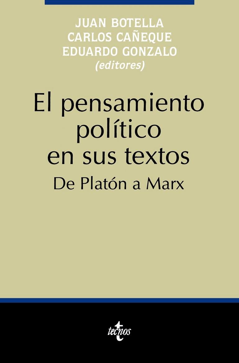 EL PENSAMIENTO POLITICO EN SUS TEXTOS | 9788430925223 | BOTELLA, JUAN