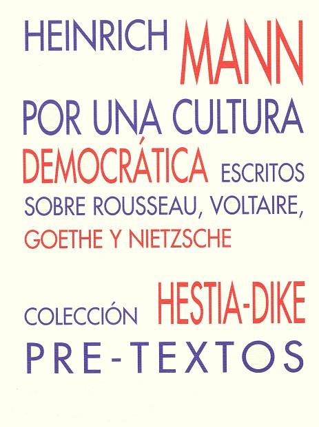 POR UNA CULTURA DEMOCRATICA | 9788481911039 | MANN, HEINRICH