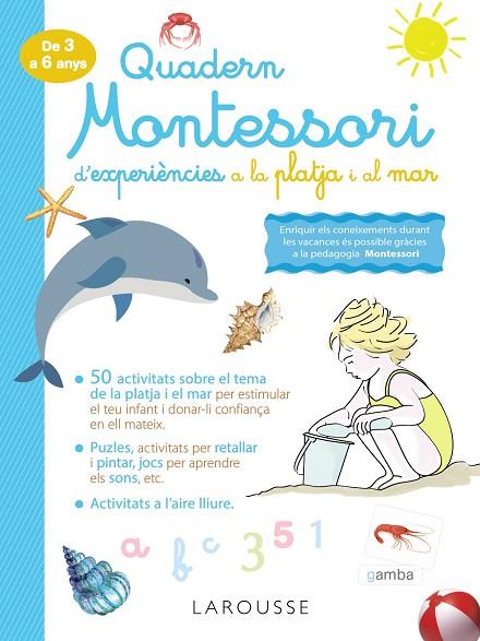 Quadern Montessori de experiències a la platja i el mar | 9788418100345 | VVAA
