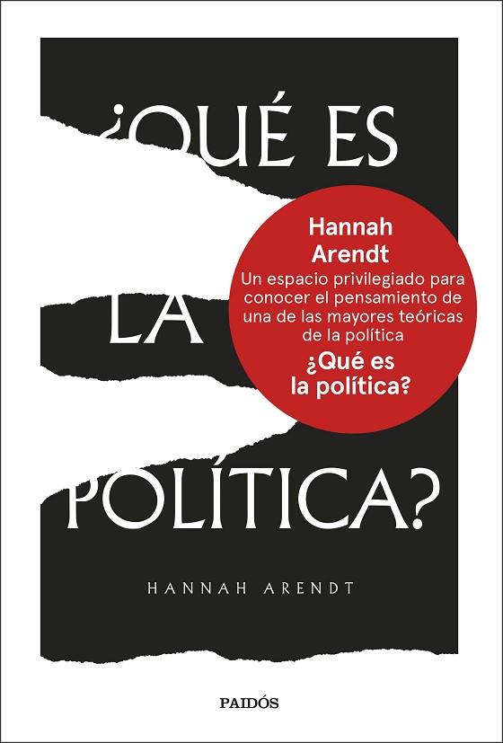 Que es la política | 9788449342585 | Hannah Arendt