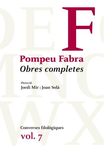 OBRES COMPLETES 7 | 9788482560373 | FABRA, POMPEU