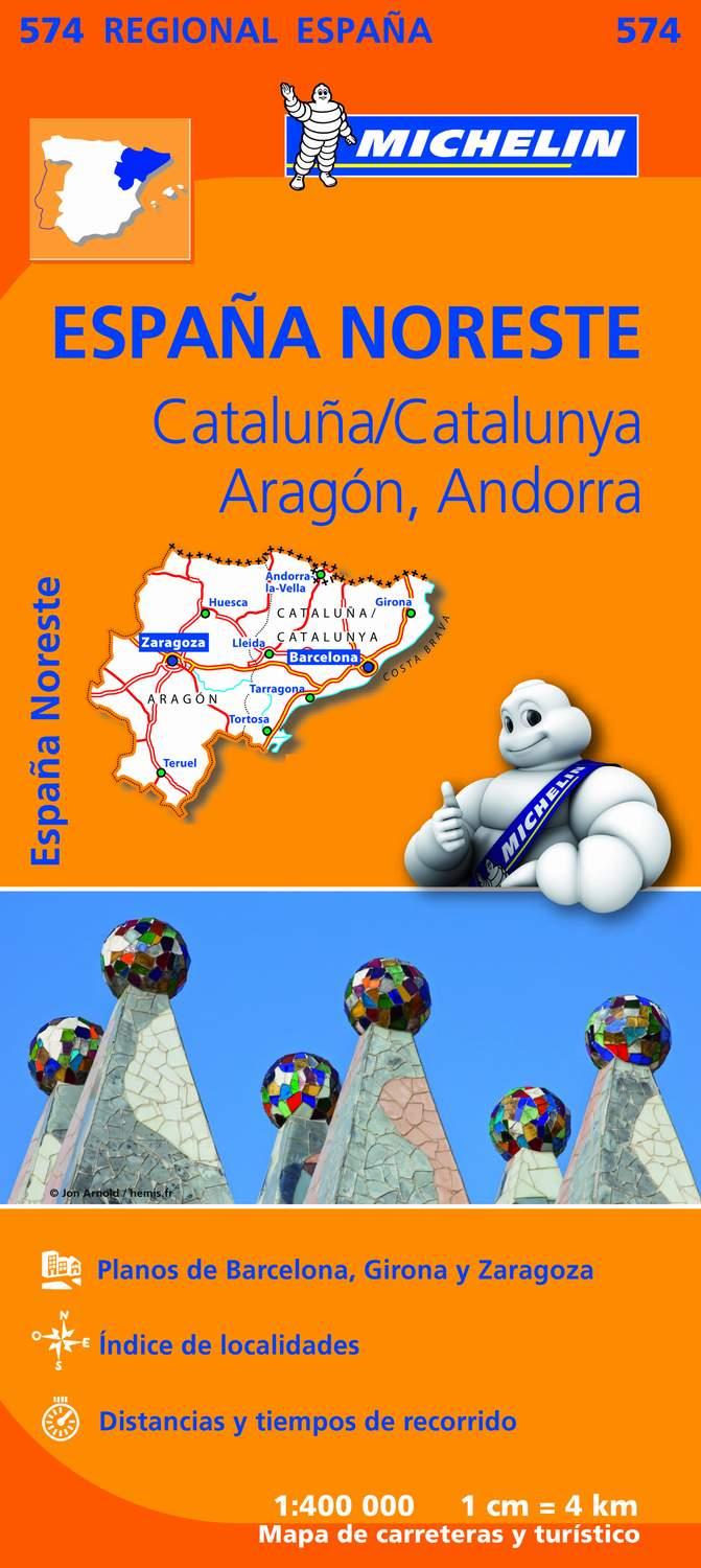 MAPA REGIONAL CATALUNYA ARAGON ANDORRA MICHELIN | 9782067184251 | VV.AA.