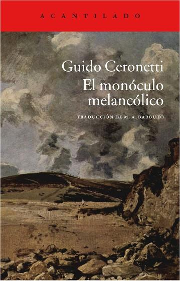 EL MONOCULO MELANCOLICO | 9788415689850 | CERONETTI, GUIDO