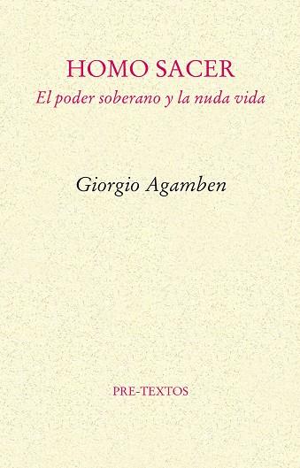 HOMO SACER | 9788481912067 | AGAMBEN, GIORGIO