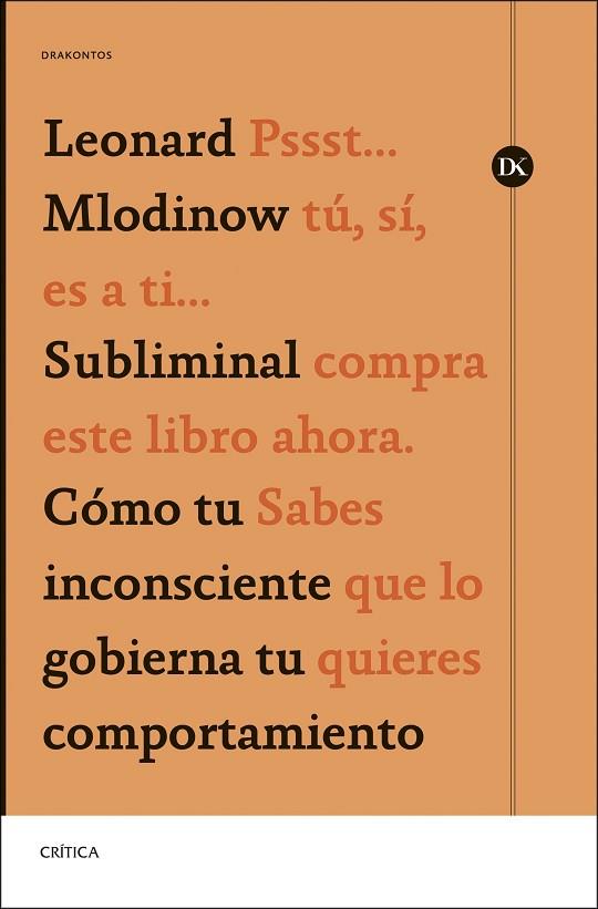 Subliminal | 9788491996880 | Leonard Mlodinow