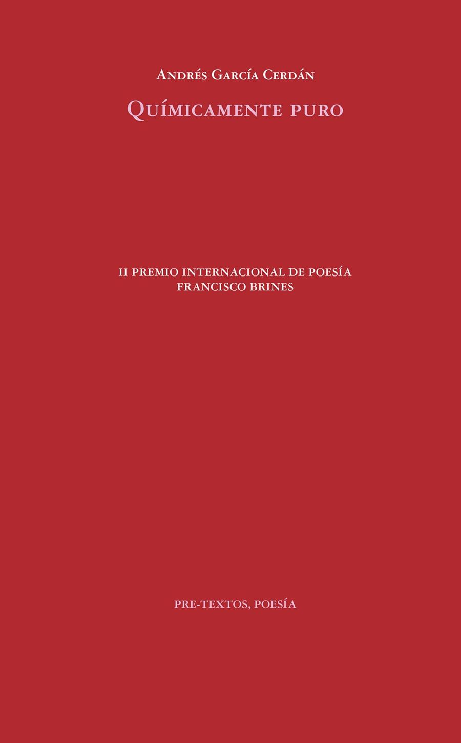 Químicamente puro | 9788418935770 | Andrés García Cerdán