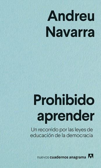 Prohibido aprender | 9788433916525 | Andreu Navarra