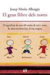 EL GRAN LLIBRE DELS NOMS | 9788429755176 | JOSEP M. ALBAIGES