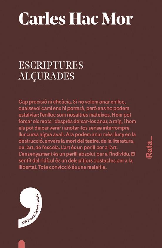 ESCRIPTURES ALÇURADES | 9788416738007 | CARLES HERNANDEZ MOR