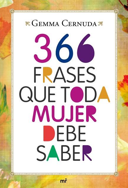 366 FRASES QUE TODA MUJER DEBE SABER | 9788427037083 | CERNUDA, GEMMA