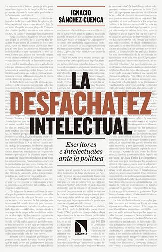 DESFACHATEZ INTELECTUAL ESCRITORES E INTELECTUALES ANTE LA POLITICA, LA | 9788490971109 | SANCHEZ-CUENCA, IGNACIO