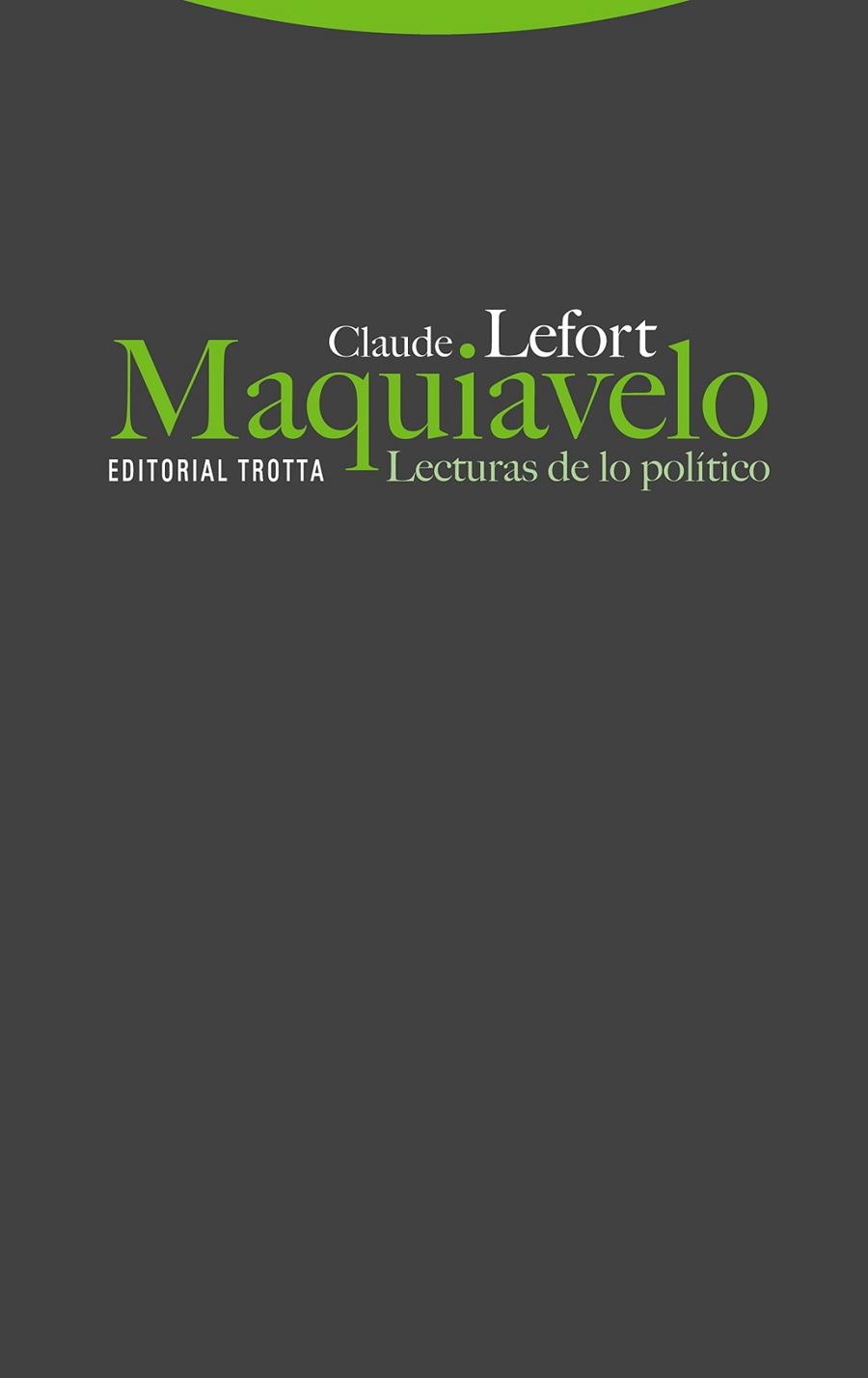 Maquiavelo | 9788498799835 | CLAUDE LEFORT