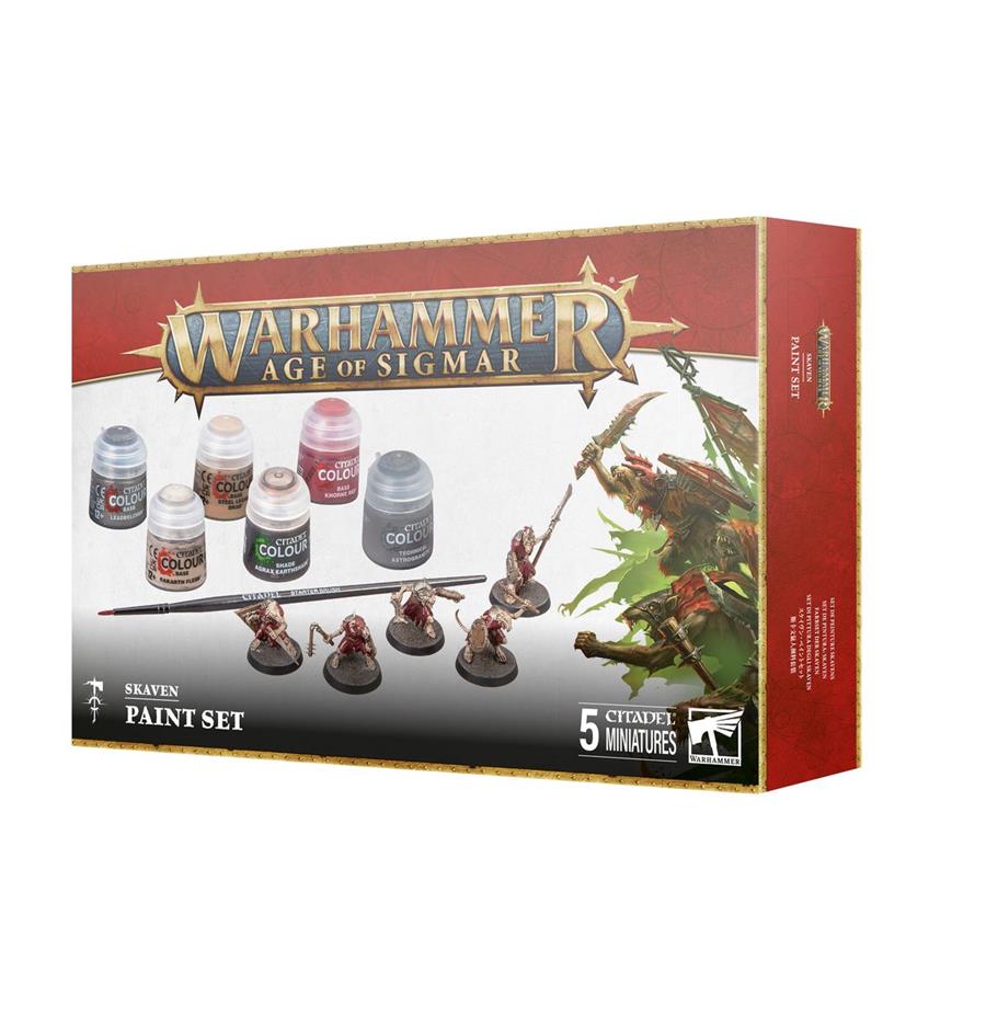 AOS SKAVEN + PAINT SET ENG/SPA/PORT/LAT | 5011921219285 | GAMES WORKSHOP