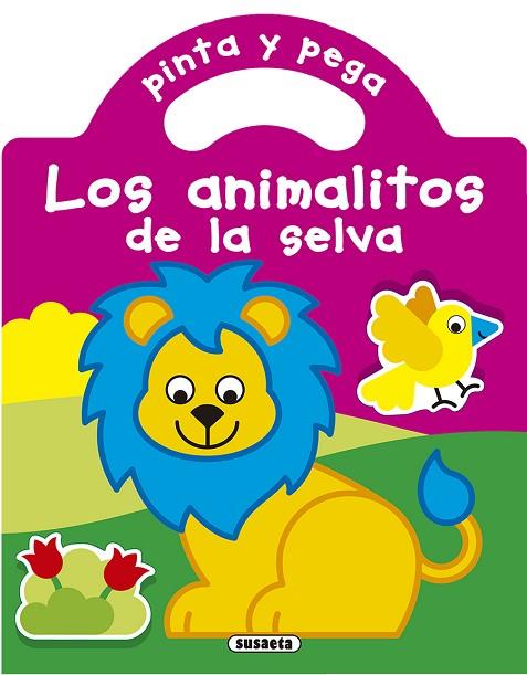 PINTA Y PEGA LOS ANIMALITOS DE LA SELVA | 9788467780857 | VVAA