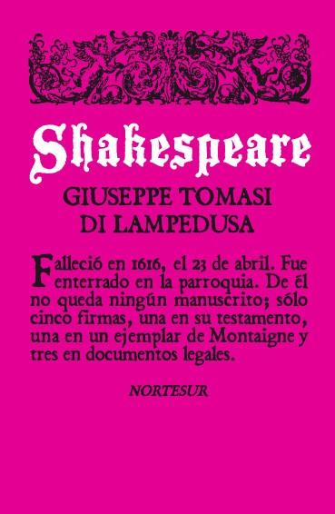 SHAKESPEARE | 9788493683498 | GIUSEPPE TOMASI DI LAMPEDUSA