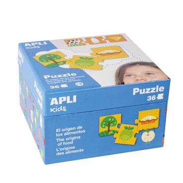 PUZZLE 36 PECES L'ORIGEN DELS ALIMENTS | 8410782143604 | APLI