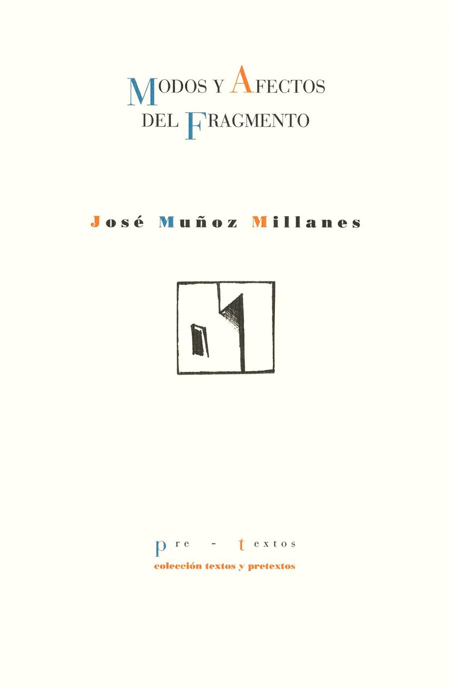 MODOS Y AFECTOS DEL FRAGMENTO | 9788481911954 | JOSE MUÑOZ MILLANES