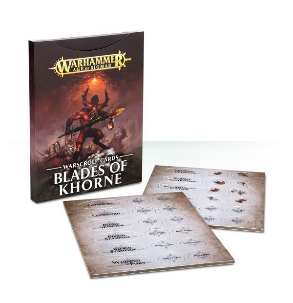 WARSCROLL CARDS: BLADES OF KHORNE (ENG) | 5011921082476 | GAMES WORKSHOP