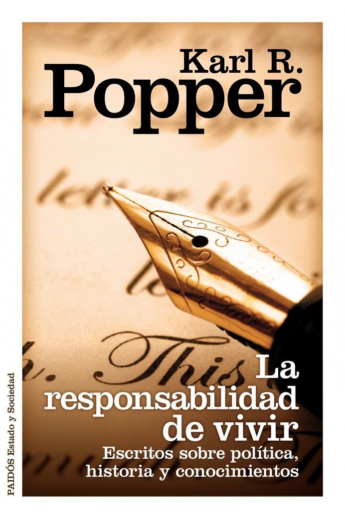 RESPONSABILIDAD DE VIVIR, LA | 9788449325809 | POPPER, KARL R.