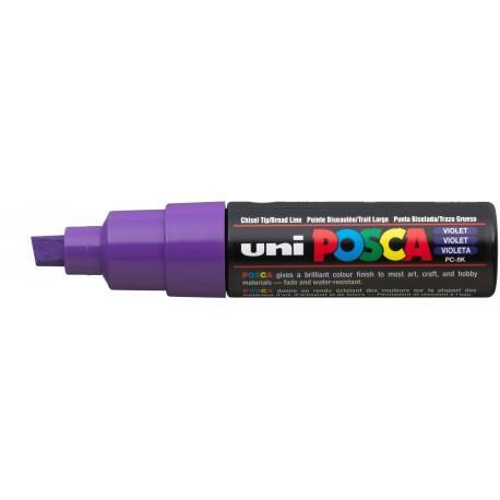 POSCA PC-8K VIOLET CHISEL SHAPED | 4902778916520 | UNI POSCA