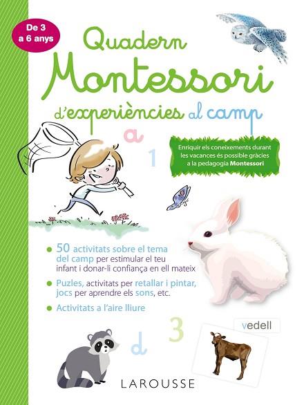Quadern Montessori de experiències al camp | 9788418100369 | VVAA