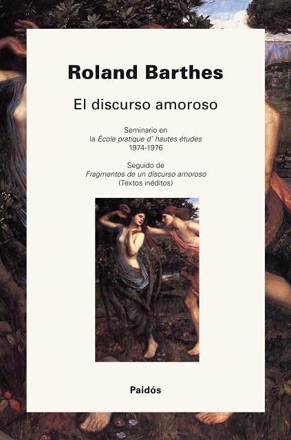 EL DISCURSO AMOROSO | 9788449324802 | BARTHES, ROLAND