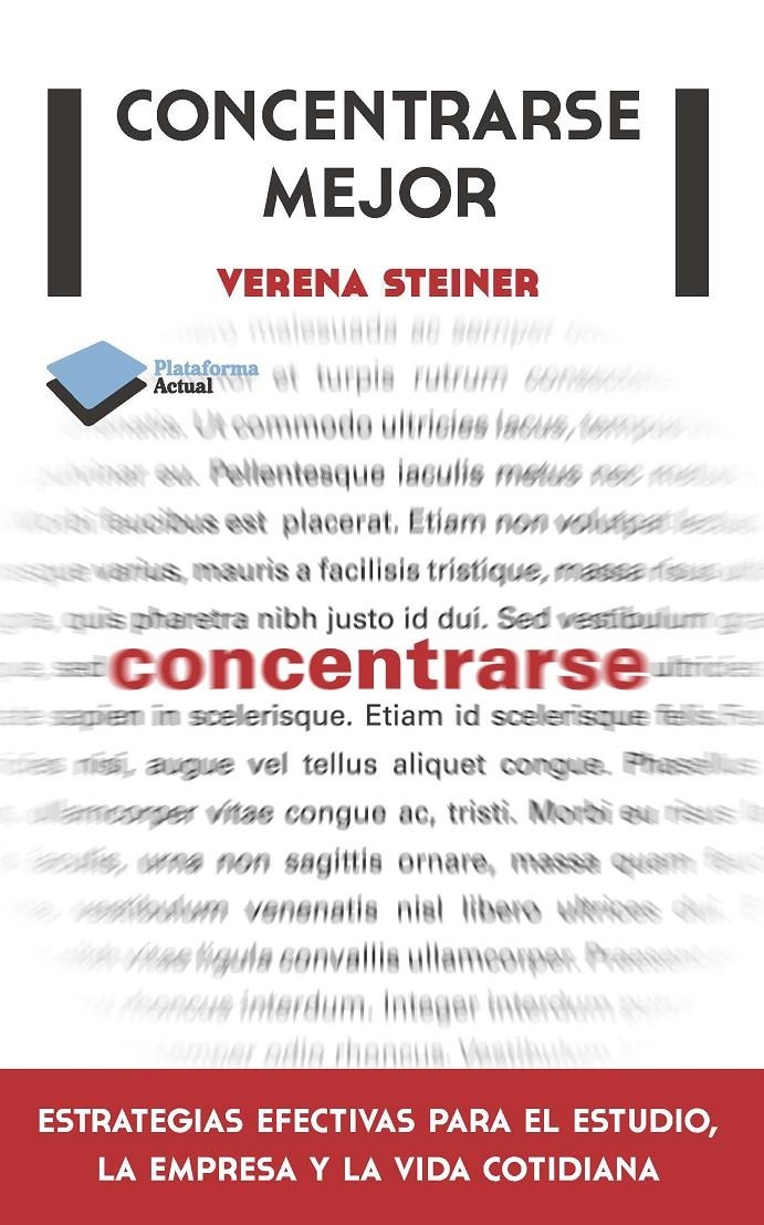 CONCENTRARSE MEJOR | 9788415577508 | STEINER, VERENA