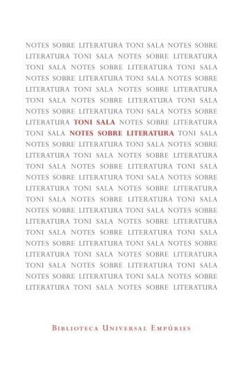 NOTES SOBRE LITERATURA | 9788497877572 | TONI SALA