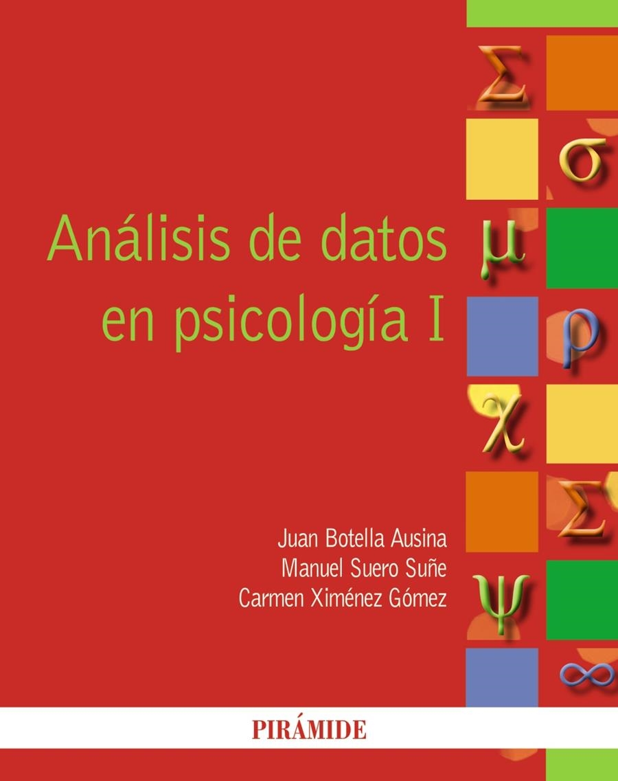 ANALISIS DE DATOS EN PSICOLOGIA I | 9788436826555 | BOTELLA/SUERO/XIMENEZ