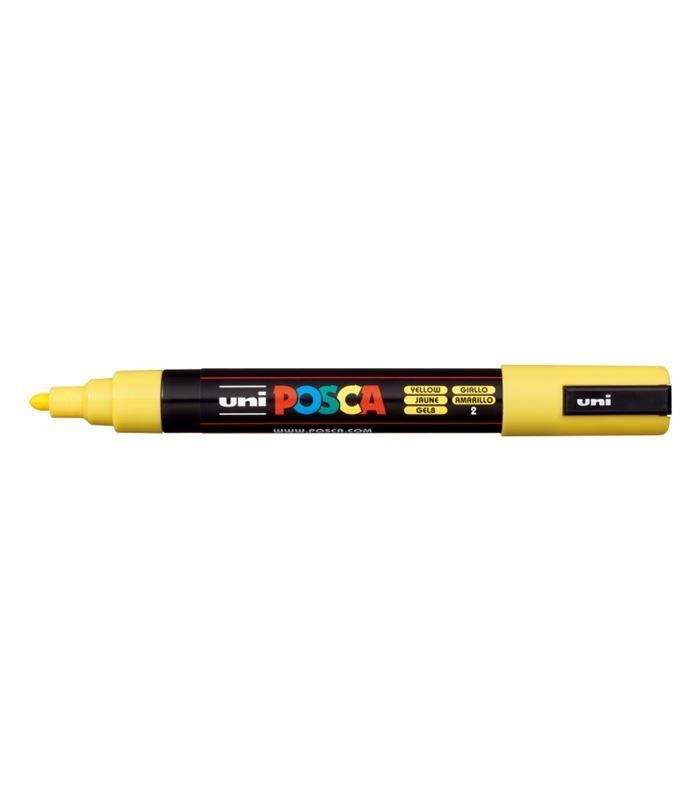 POSCA PC-5M YELLOW BULLET SHAPED | 4902778916162 | UNI POSCA