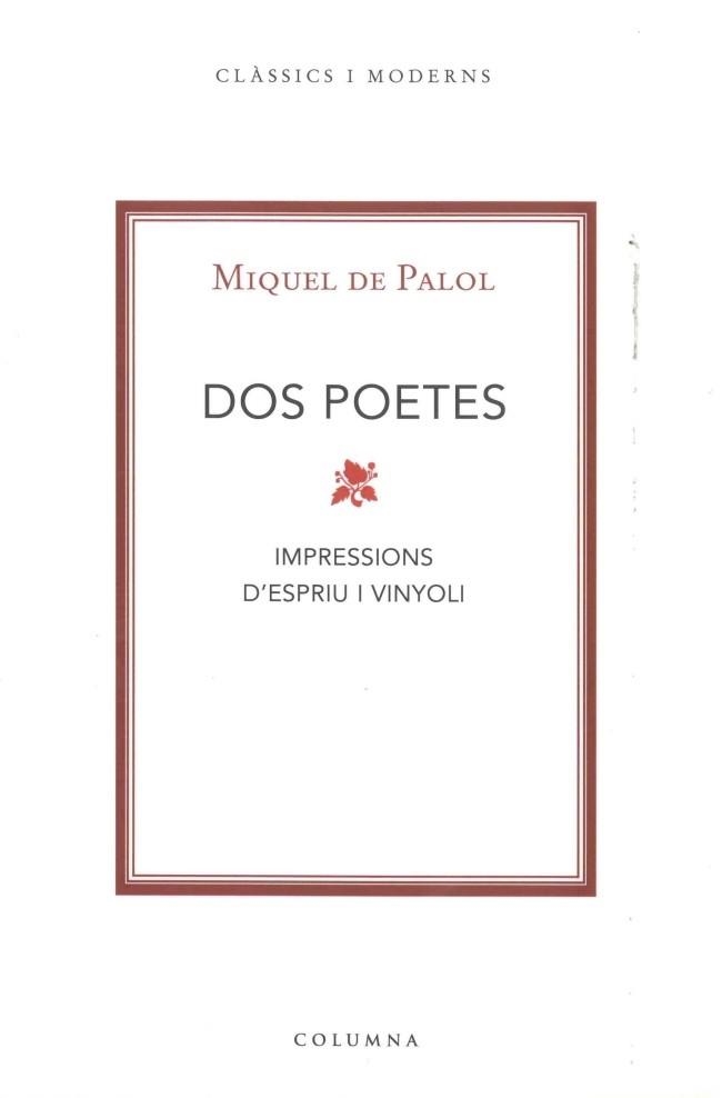 DOS POETES | 9788466407571 | PALOL, MIQUEL DE