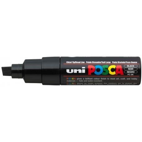 POSCA PC-8K BLACK CHISEL SHAPED | 4902778916452 | UNI POSCA