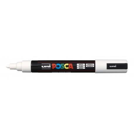 POSCA PC-5M WHITE BULLET SHAPED | 4902778916254 | UNI POSCA