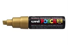 POSCA PC-8K GOLD CHISEL SHAPED | 4902778113608 | UNI POSCA