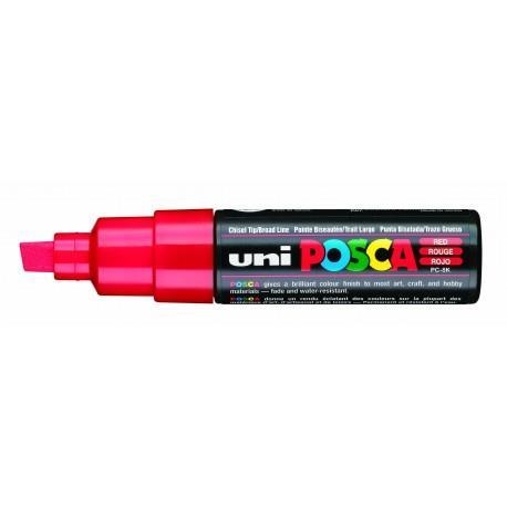 POSCA PC-8K RED CHISEL SHAPED | 4902778916476 | UNI POSCA