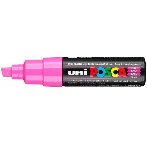 POSCA PC-8K PINK CHISEL SHAPED | 4902778916513 | UNI POSCA