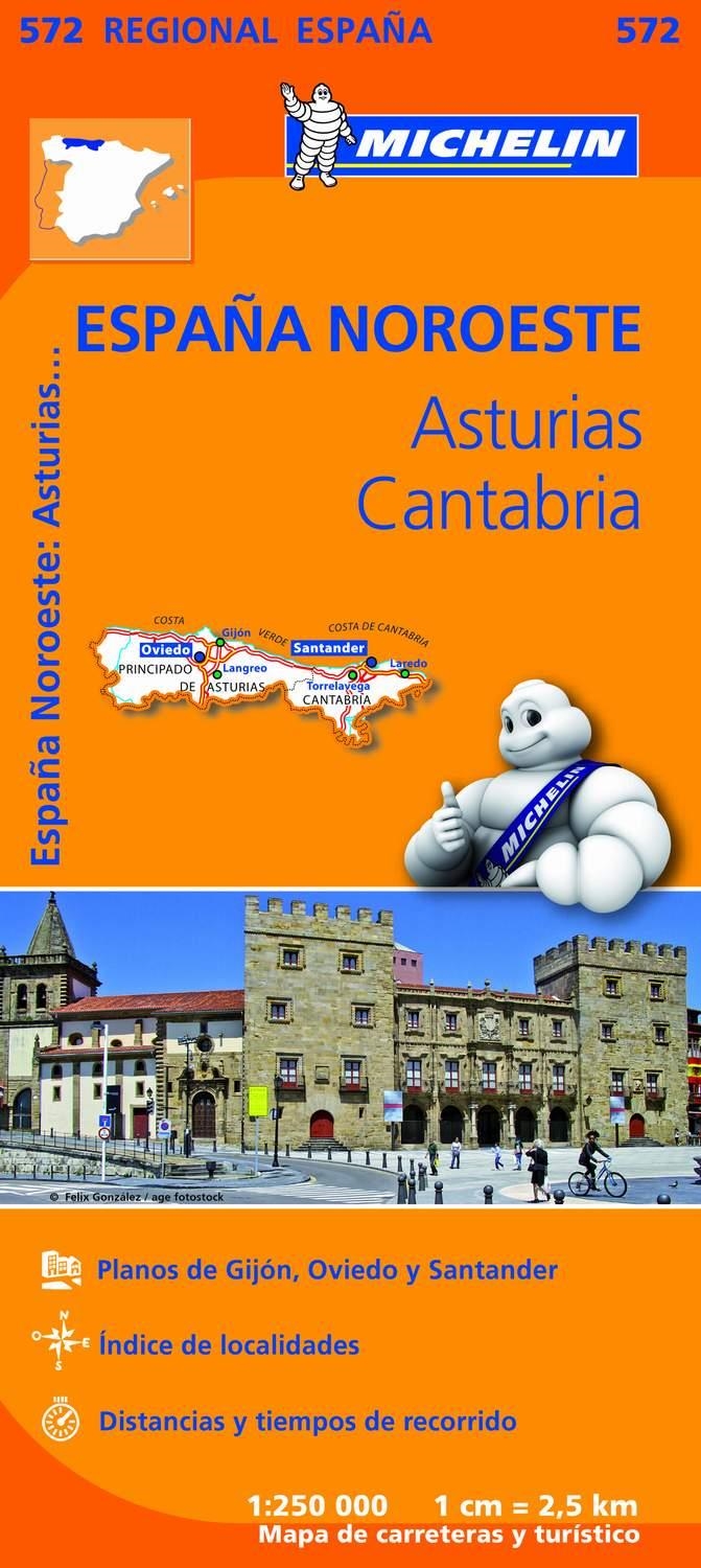 MAPA REGIONAL ASTURIAS CANTABRIA MICHELIN | 9782067184152 | MICHELIN