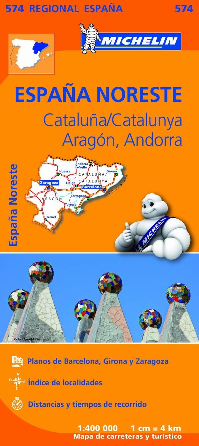 MAPA REGIONAL CATALUNYA ARAGON ANDORRA MICHELIN | 9782067184251 | VV.AA.