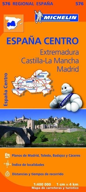 MAPA REGIONAL EXTREMADURA CASTILLA LA MANCHA MADRID MICHELIN | 9782067184350 | VV.AA.