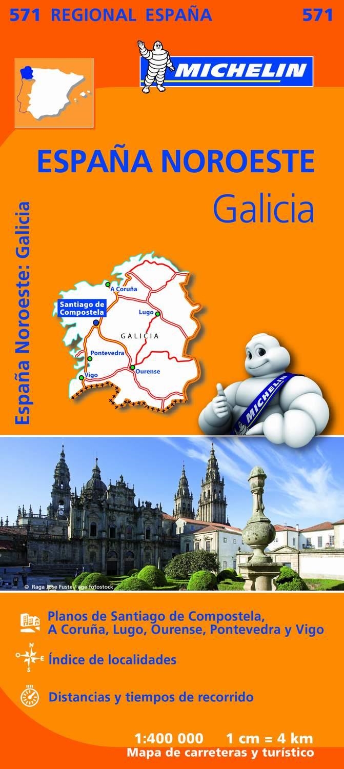 MAPA REGIONAL GALICIA MICHELIN | 9782067184107 | MICHELIN