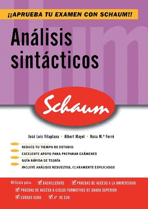 ANALISIS SINTACTICOS | 9788448198626 | VILAPLANA, JOSE LUIS