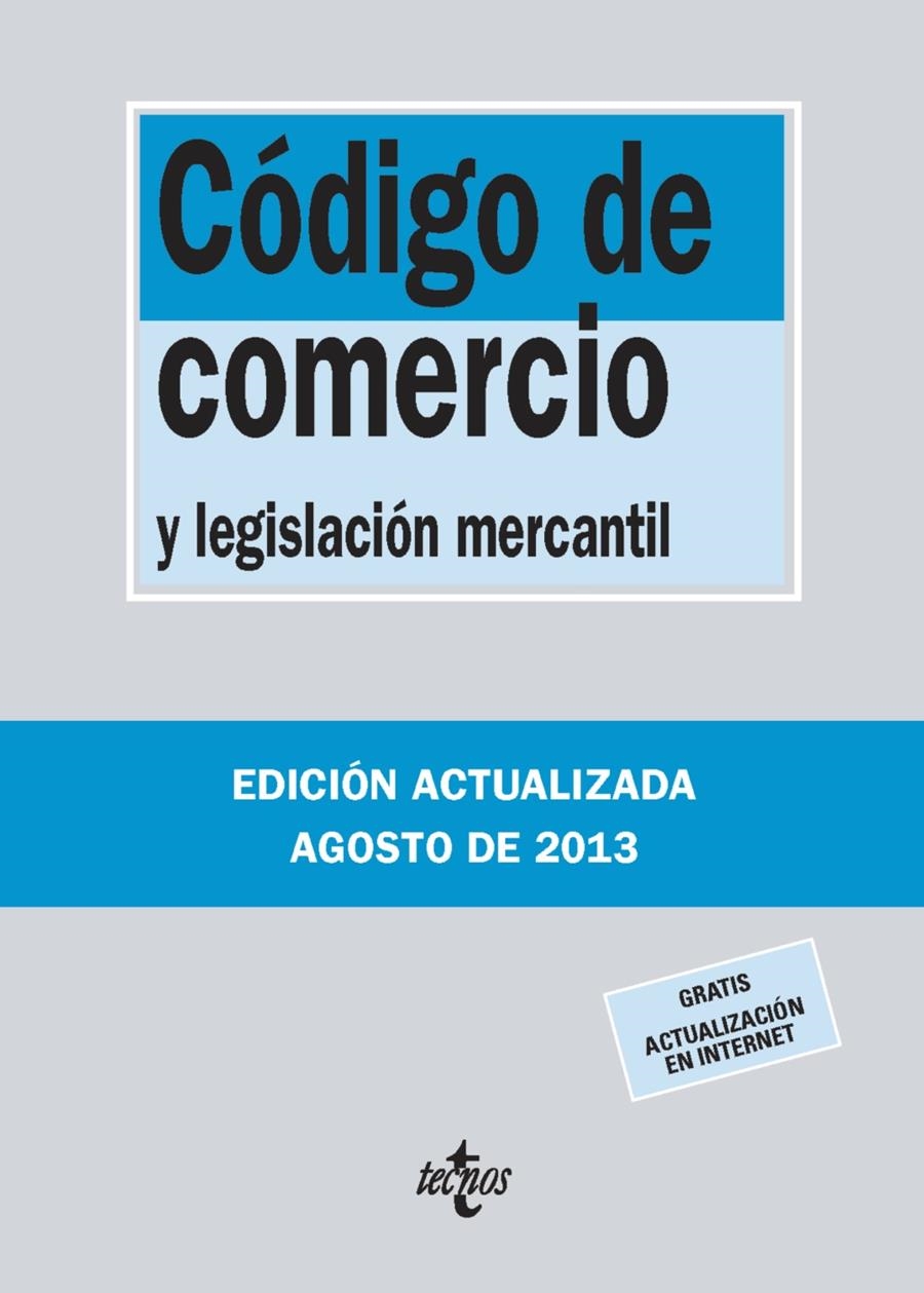 CODIGO DE COMERCIO Y LEGISLACION MERCANTIL | 9788430959983 | EDITORIAL TECNOS