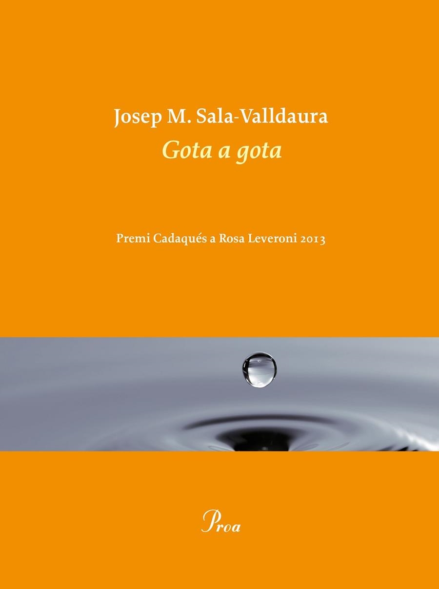 GOTA A GOTA | 9788475884998 | SALA VALLDAURA, JOSEP M.