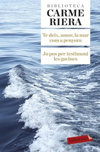 TE DEIX AMOR LA MAR COM A PENYORA JO POS PER TESTIMONI LES GAVINES | 9788499308784 | CARME RIERA