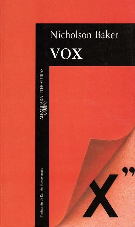 VOX | 9788420426884 | NICHOLSON BAKER