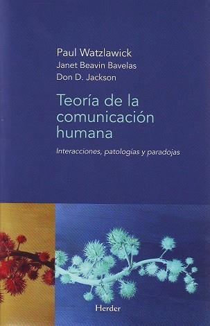 TEORIA DE LA COMUNICACION HUMANA % | 9788425412059 | WATZLAWICK, PAUL