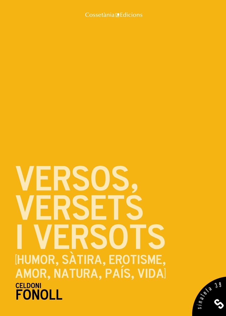 VERSOS VERSETS I VERSOTS | 9788490342411 | FONOLL, CELDONI